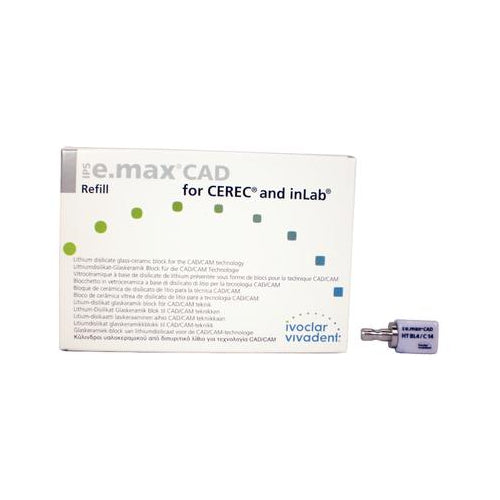 Vivadent Ivoclar IPS e.max CAD CEREC Blocks InLab 5/Pk Vivadent Ivoclar IPS e.max CAD CEREC Blocks InLab 5/Pk